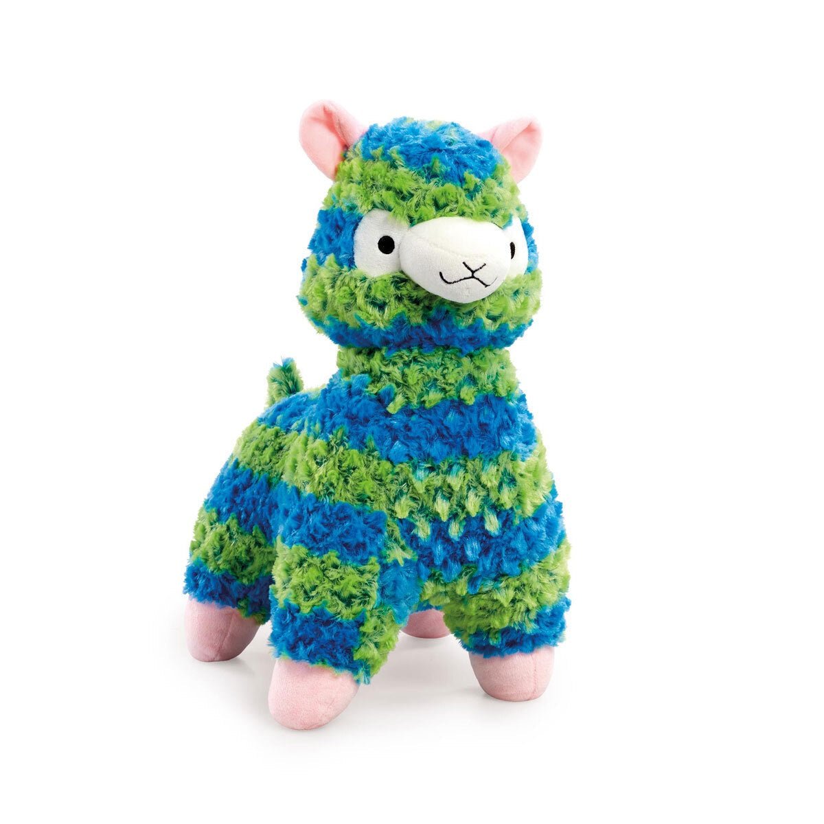 549298-snuggle_buddies_40cm_fleecy_llama-blue-green-1_25d2cbfa-ed9f-41be-bb45-54731bfc12c6 40cm Fleecy Llama - Blue/Green - Image 1
